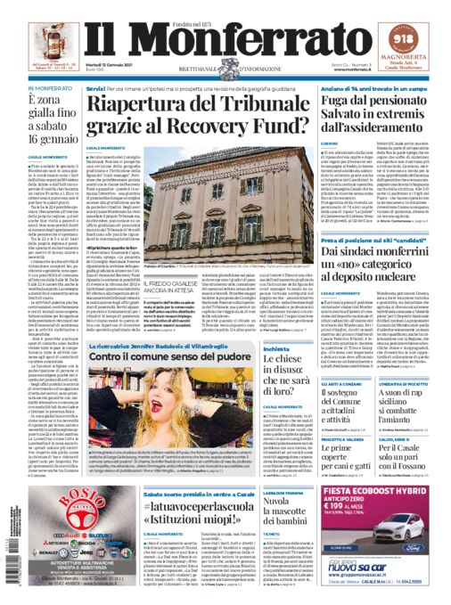 Il Monferrato - Edizione 3 del 12/01/2021